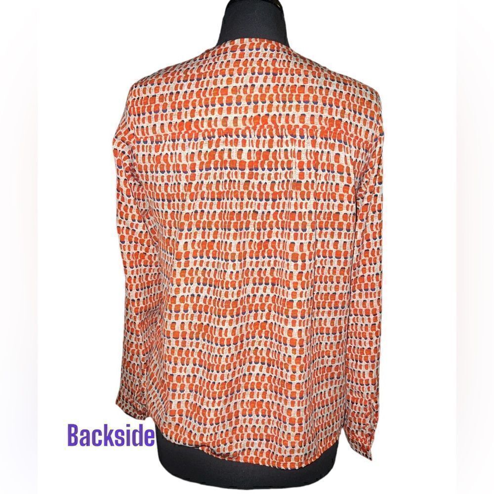 🐘 Collective Concept Orange Print Top - Picture 2 of 4